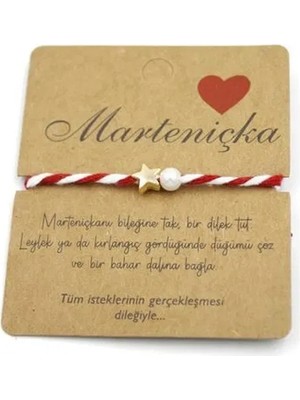 Elvasta Dmtk- Eldm- Elva- Yıldız Marteniçka Bileklik - Kırmızı El Tk