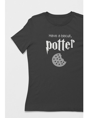 Buzagi Unisex Tişört Harry Potter Siyah