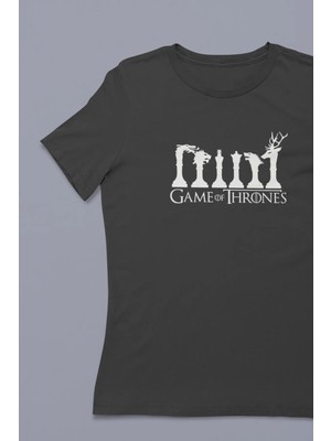 Buzagi Unisex Tişört Game Of Thrones Siyah
