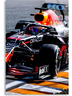 Steelartdec Red Bull Yarış Aracı F1 Cam Tablo – Formula 1 Duvar Dekoru