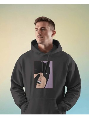 Buzagi Unisex Kapüşonlu Sweatshirt Batman Burun