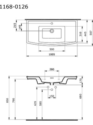 Bocchı Bocchi Classico Lavita Asma Lavabo Beyaz - 1168-001-0126