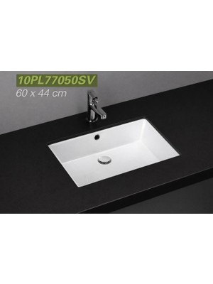 Isvea - Tezgahaltı Lavabo Dikdörtgen Beyaz - 10PL77050SV
