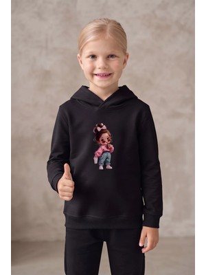 Afc Studio %100 Pamuk Kapüşonlu Çocuk Sweatshirt Hoodie