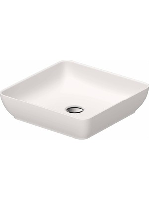 Duravit - Sivida Durocast Kare Çanak Lavabo 40 cm Mat Beyaz Outlet - 2660013200-