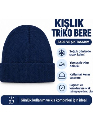 Moda Nokta Bere Triko Şapka