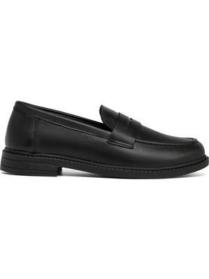 Tergan Siyah Hakiki Deri Kadın Loafer - K26S1AY68979-A23