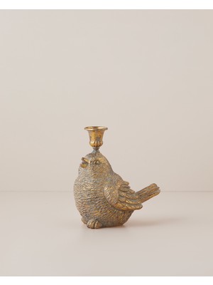 English Home Caline Reçine Dekoratif Obje 17X11X17 cm Gold