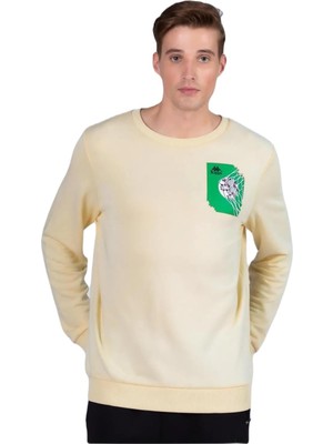 Mythriva Kappa Authentıc Graphık Vanes Tk Erkek Sweatshirt L Bej