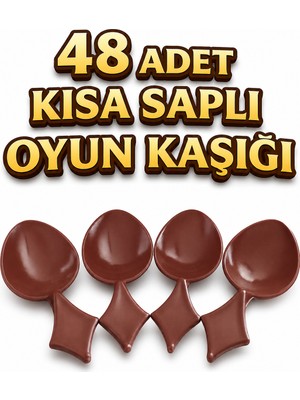 Harwell Kısa Saplı Oyun Kaşığı(48 Adet)