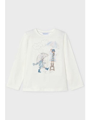 Mayoral Kız Çocuk Baskılı Sweatshirt