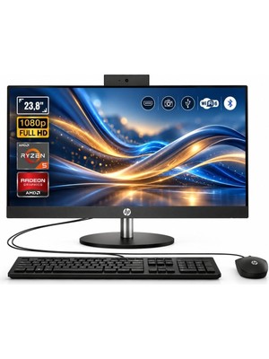 Hp Proone 245 G10 Ryzen 5 7520U 16GB 512GB SSD 23.8" Fhd IPS Freedos All In One Pc D4VB9ET