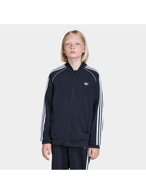 Adidas Superstar Track Track Top Çocuk Siyah Ceket.-