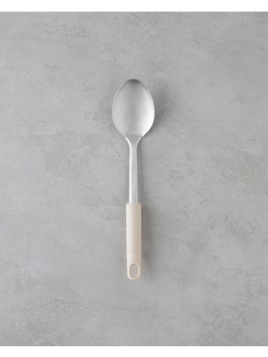 English Home Maisy Paslanmaz Çelik Servis Kaşığı 33 cm Krem