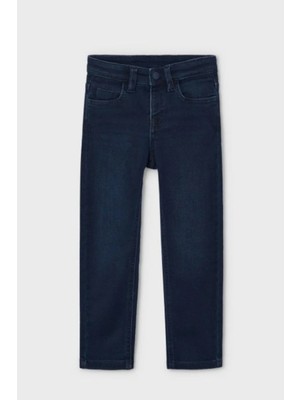Mayoral Erkek Çocuk 4-9 Yaş Yumuşak Denim Pantolon 4540 Lacivert
