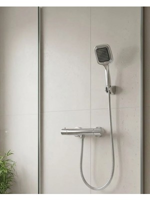 Royaleks Çok Fonksiyonlu Siyah El Duşu Seti Spiral Hortum ve Duş Askısı Banyo Duş Başlığı