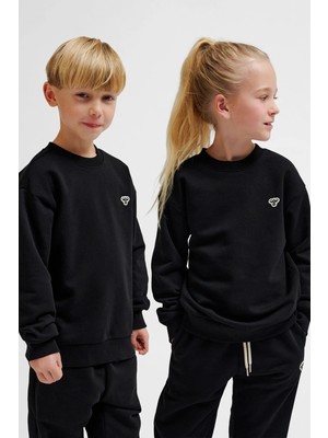 Hummel Pamuklu Loose Fit Bisiklet Yaka Sweat Unisex Çocuk Sweat 232950