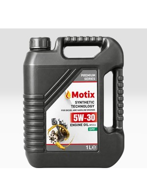 Motix 5W30 Premium Motor Yağı 1 Litre MTX-15301