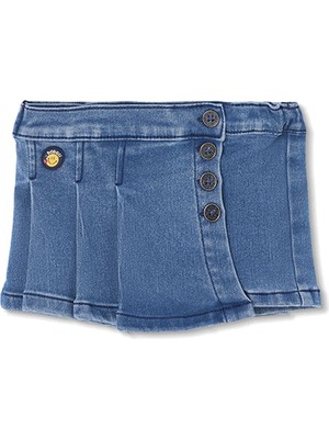 Boboli Denim Etek 2 Yaş-6 Yaş Mavi