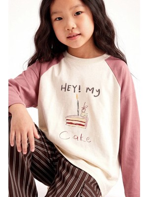 Marvy Hey My Cake Baskılı Tişört