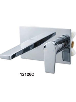 Harmeh Concept 12126C Kare Model Ankastre Lavabo Bataryası Krom