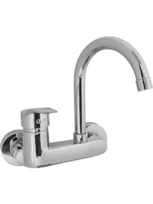 Harmeh Concept 3622C Üstten Borulu Aplike Banyo Bataryası Krom