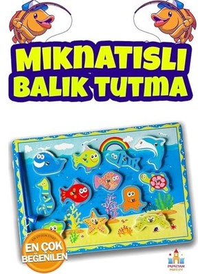 Odea Papatyampartievi Mıknatıslı Balık Tutma Oyunu - Eğitici ve Eğlenceli Çocuk Oyuncakları