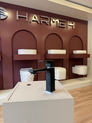 Harmeh Concept 7123B Lüx Kare Sabit Lavabo Bataryası Siyah