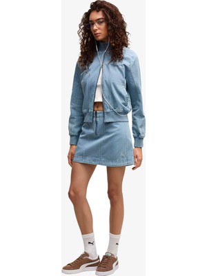 Puma Future Archive Washed Kadın Mavi Etek.34