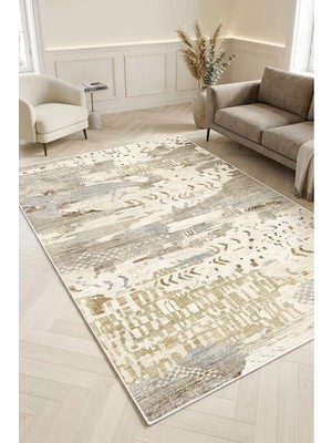 Decomia Home Vintage Etnik Renkli Kaymaz Dokuma Tabanlı Yıkanabilir Şönil Kilim Salon Halısı Çocuk Odası Mutfak Koridor