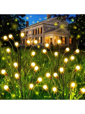 1001 2'li Paket 6'lı Ateş Böceği Bahçe Aydınlatması Solar Güneş Enerjisi Bahçe Aydınlatması Güneş Enerjili Aydınlatma Gün Işığı Aydınlatma LED Işık Su Geçirmez Işık