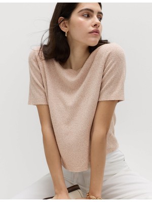 Marks & Spencer Pamuk Karışımlı Slim Fit Triko