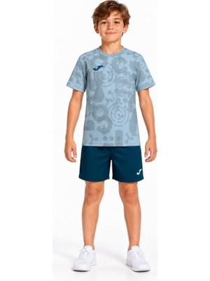 Joma 500934.384 Çocuk Tişört Şort Takımı Mavi