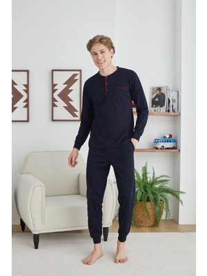Kly Midi Yaka Kol Paça Ribana Pijama Takım