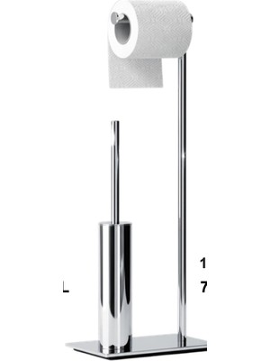 Harmeh Concept 160C Prinç Slim Lüx Ayaklı Set Krom