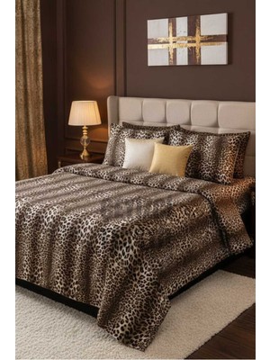 Bin1çeşit Çift Kişilik Nevresim Takımı Leopar
