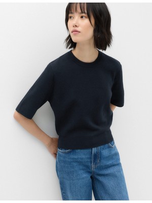 Marks & Spencer Yün Karışımlı Slim Fit Örme Üst