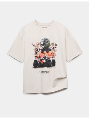 Marks & Spencer Saf Pamuklu Mclaren T-Shirt