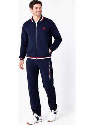 U.S. Polo Assn. %100 Pamuk Fermuarlı  Eşofman Takımı