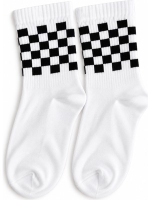 Feemels Renkli Desenli Neşeli Kolej Çorap - Unisex