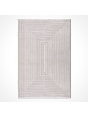 Bespoky  Modern Krem Viskon Dikdörtgen Modern Desenli Akrilik Hav Vermeyen Leke Tutmayan Kolay Temizlenen Yumuşak Makine Salon Yolluk Mutfak Halı