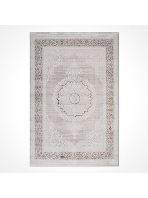 Bespoky  Klasik Bej Akrilik Dikdörtgen Modern Desenli Akrilik Hav Vermeyen Leke Tutmayan Kolay Temizlenen Yumuşak Makine Salon Yolluk Mutfak Halı