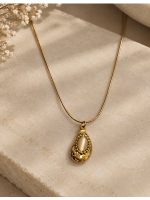 Mel and Co Vintage Gold Çelik Kolye