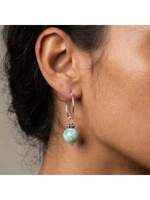 THEIA GemWorks Naiad - Larimar Taşlı El Yapımı Küpe