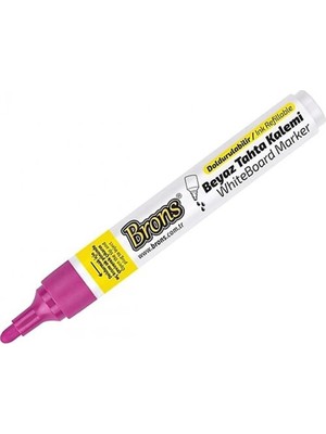 Brons BR-964 Doldurulabilir Tahta Kalemi Yuvarlak Uç 3mm Pembe