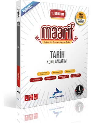 Paraf Yayınları Paraf 1.oturum Maarif Tarih Konu Anlatım 1.kitap