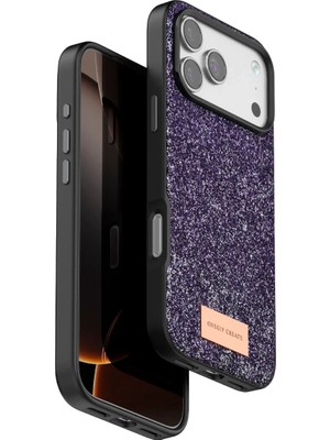 Onegif Apple iPhone 17 Pro Max Bright Simli Kapak - Derin Mor