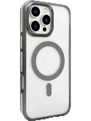 Joko Apple iPhone 16 Pro Max Gleam Pc Sert Magsafe Kılıf - Titan Gri