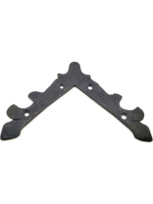 Skygo Antika Tarz Dekoratif Pirinç Lale Köşe Gönye - Üst, 133x133 Mm, Oksit
