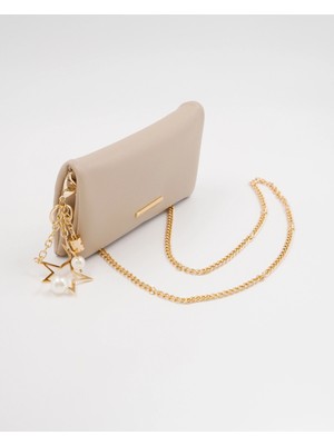 Laletto Bags Kadın Zincir Askılı Charm Detaylı Clutch Çanta